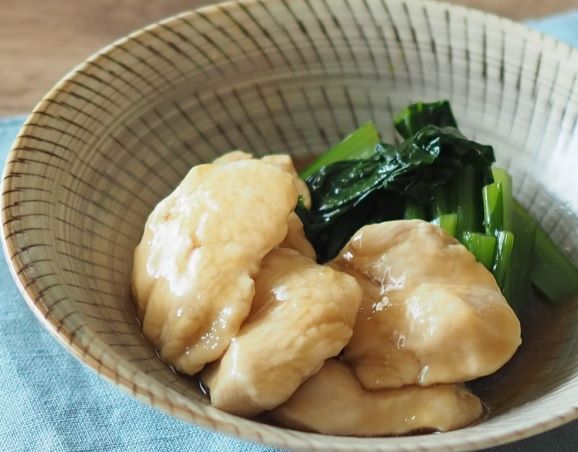 鶏肉と小松菜の治部煮