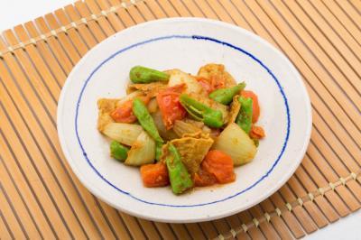 豚肉の夏野菜カレー炒め 