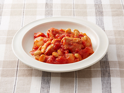 鶏の大豆トマト煮